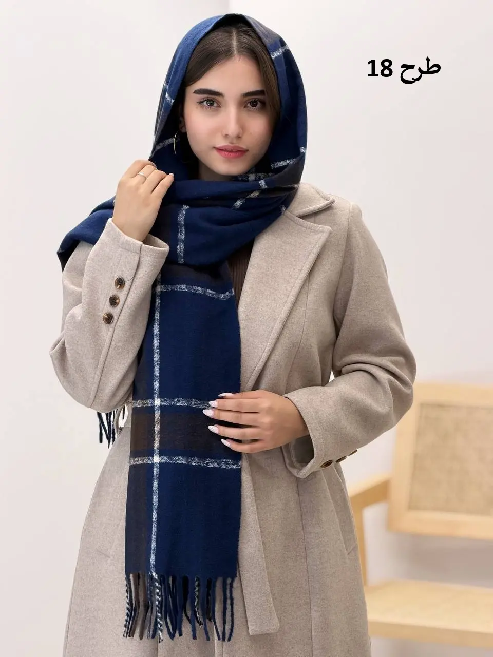 3814-شال موهر فریال